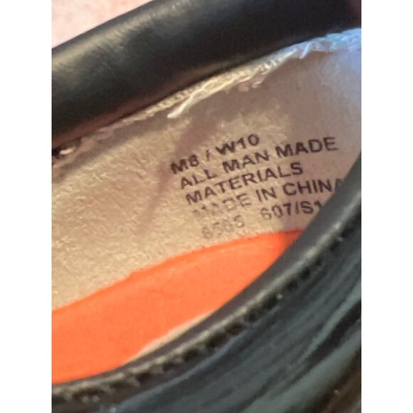 Dinkles Black Patent Leather-Look Marching Band Shoes M8/W10 All Man-Made Materi - Picture 2 of 6